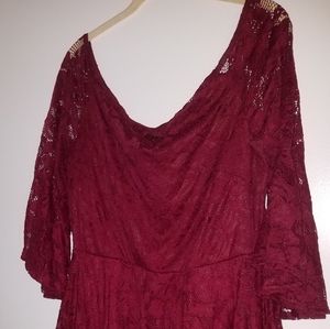 Fashion to Figure  lace peplum dress